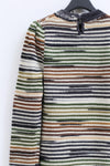 SWAYING/KNIT Crochet Striped Long Skirt SW22AW2L19 Green
